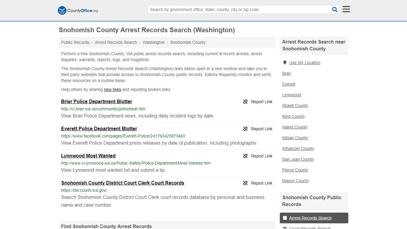 Arrest Records Search - Snohomish County, WA (Arrests & Mugshots)